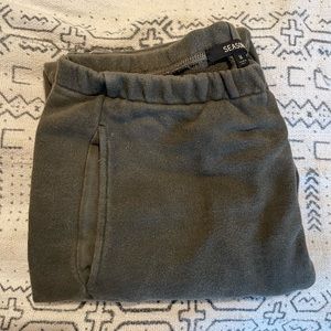 Yeezy season 6 core sweatpants in charcoal